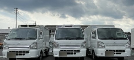 越谷グループの保有車両（軽冷蔵車・軽冷凍車）